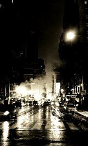 7th Avenue at midnight