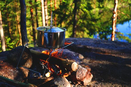 Pot fireplace camp