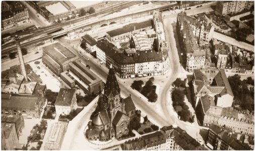 Dresden 1933 - Wettiner Platz mit der Jakobikirche