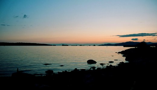 English Bay, Ocean Sunset photo