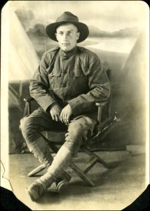 Gustave Albin Carlson, Private, U.S. Army, WW I photo