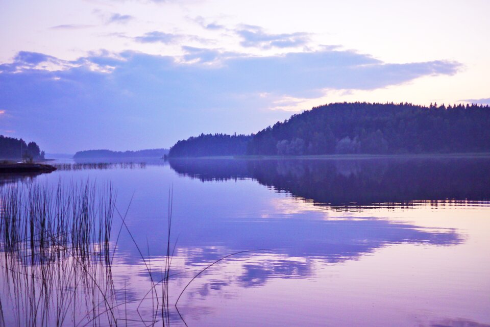 Water sunset abendstimmung