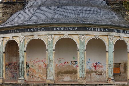 Old architecture facade