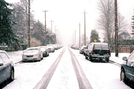 Snow covered Street 1