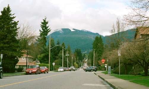 North Vancouver Street with Mountain