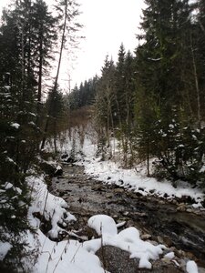 Snow landscape water