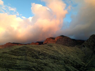 Clouds sky sunset photo