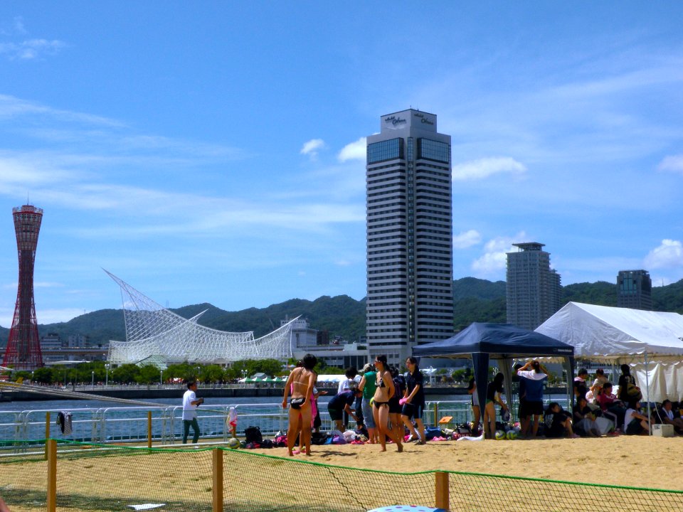 Beach and city