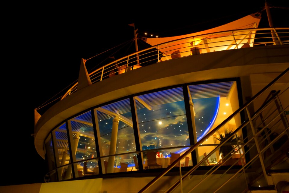 Night sky lights deck
