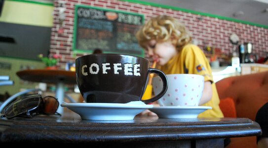 Espresso cafe mug photo