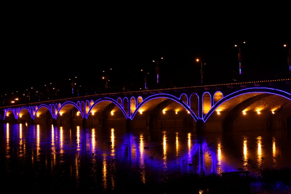 Bridge city night view