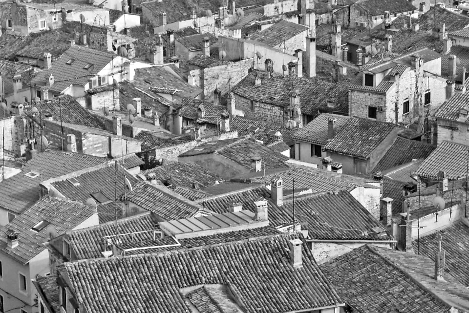Chimneys in monchrome