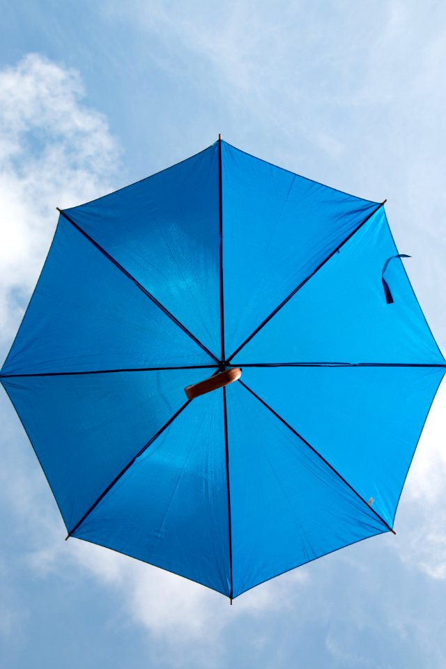Umbrella in the sky of Ostuni