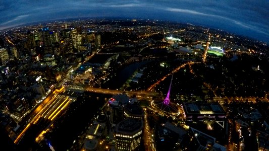 Melbourne at night