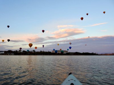 Balloons over Canberra photo