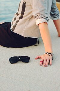Nail sunglasses jewellery photo