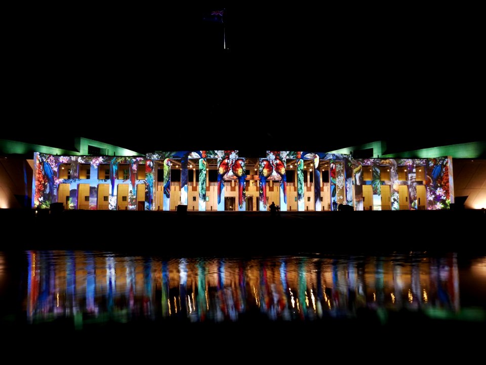 Enlighten at Parliament House, Canberra