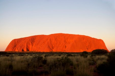 Uluru at sunset photo