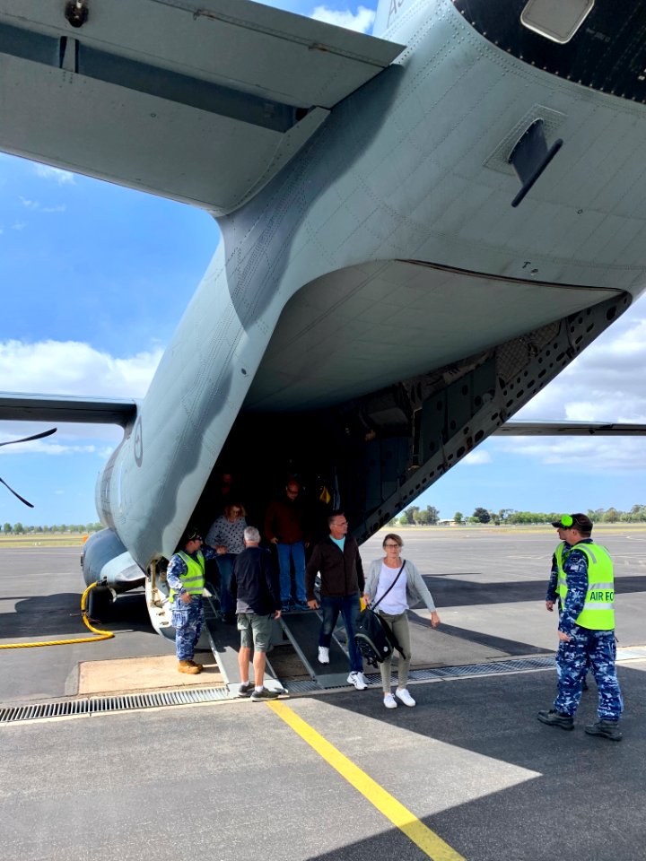 Being evacuated from Mallacoota to Sale
