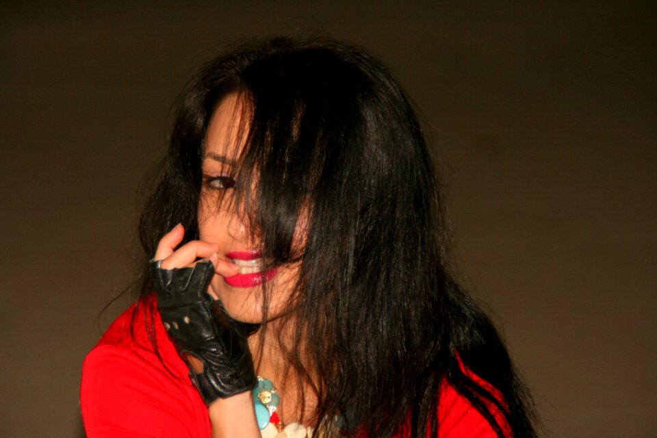 Portrait beauty red