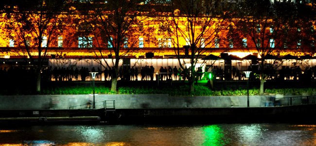 Melbourne at night photo