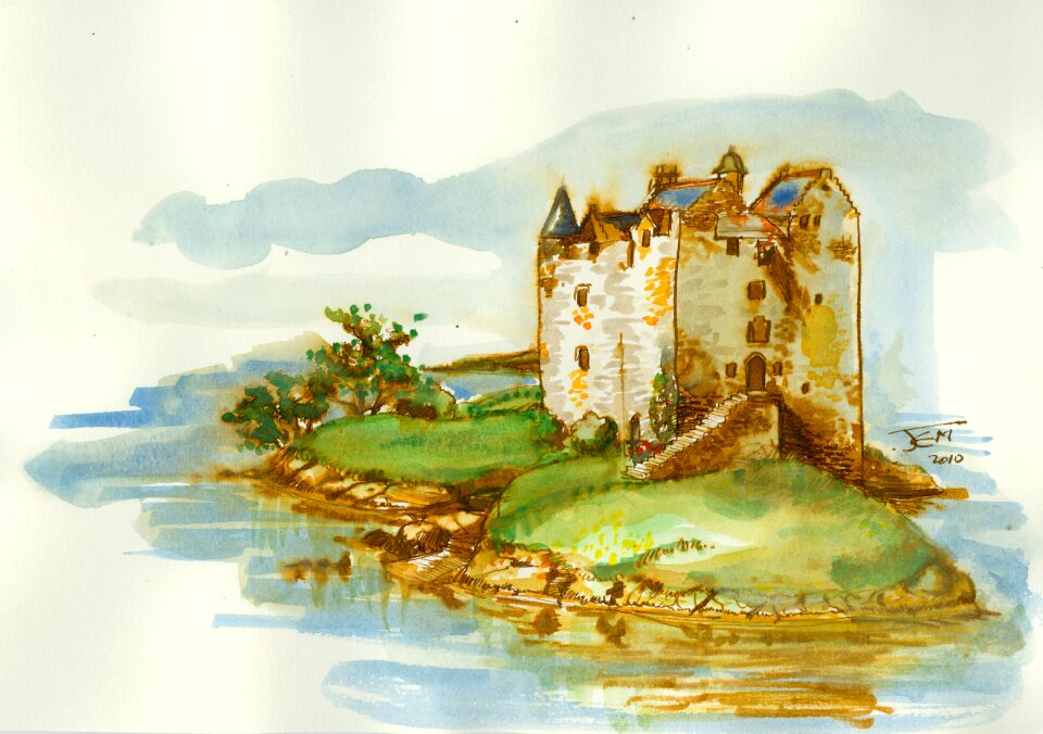 Watercolor stolker lake