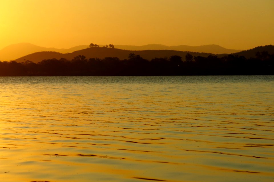 Lake Burley Griffin at sunset