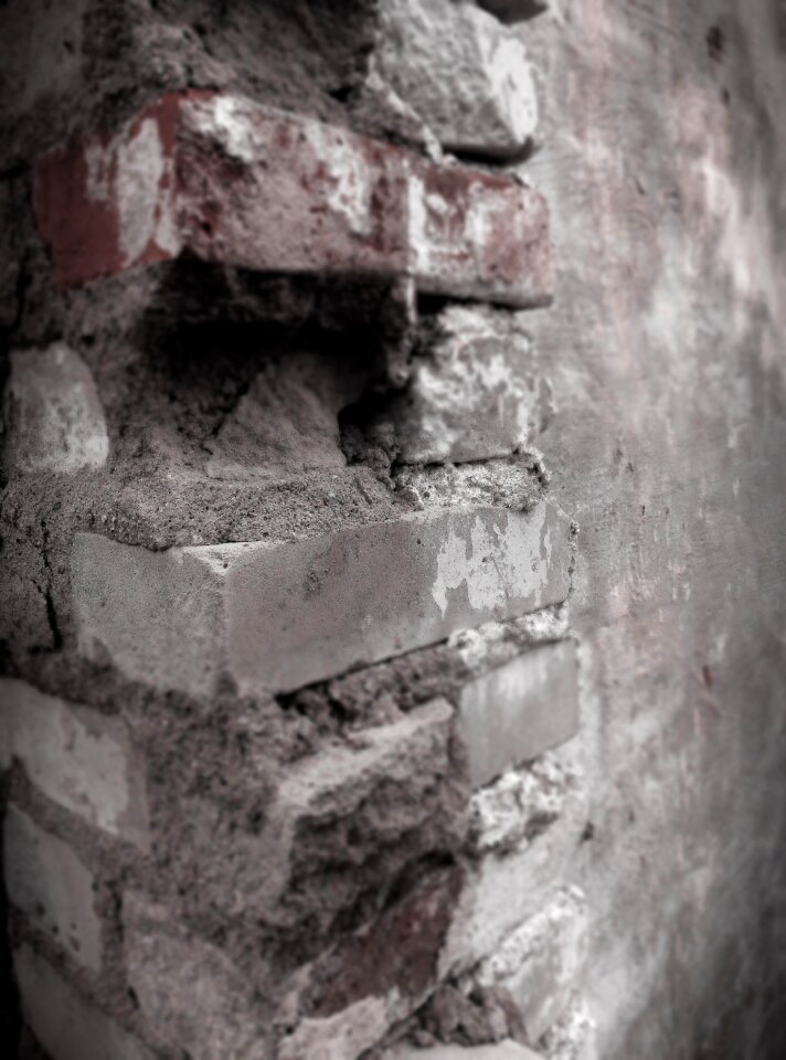 Brick brick wall facade