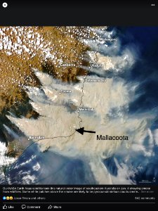 Smoke on 4 January 2020