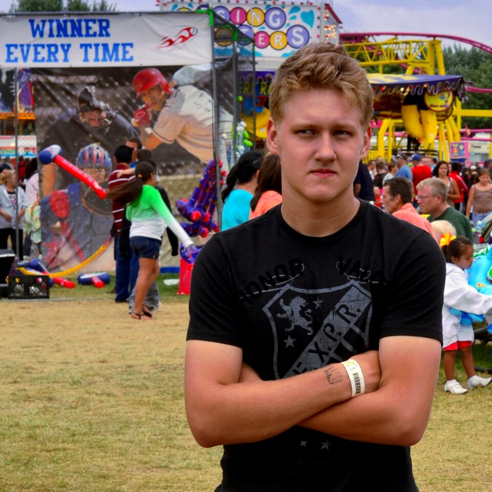 Young carnival skeptic