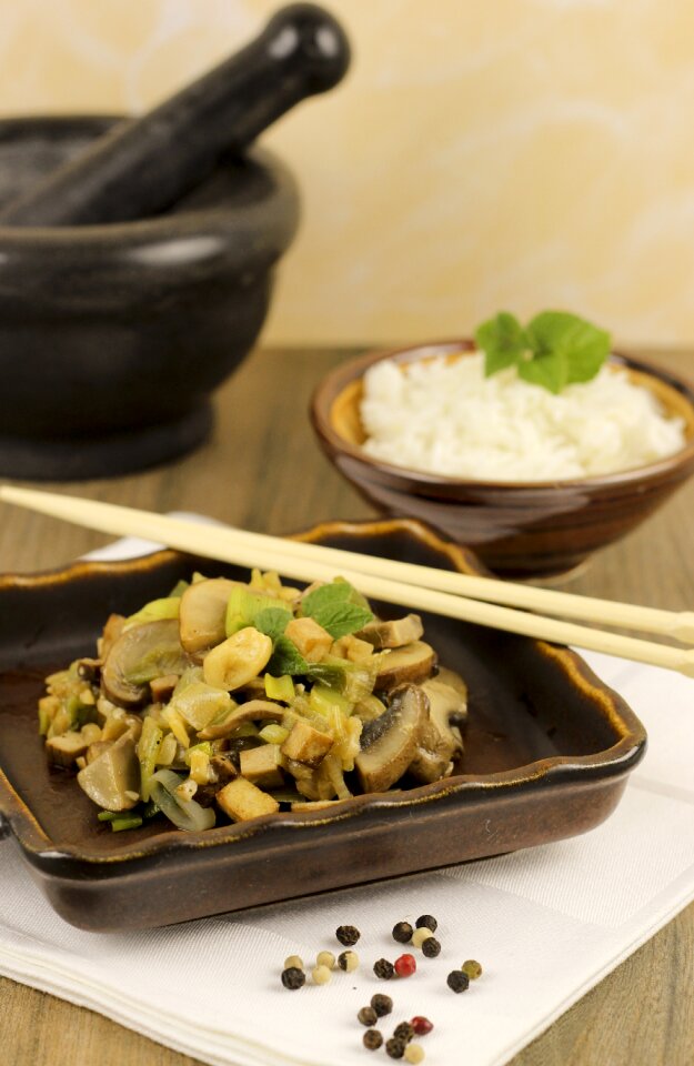 Mushroom meal tasty