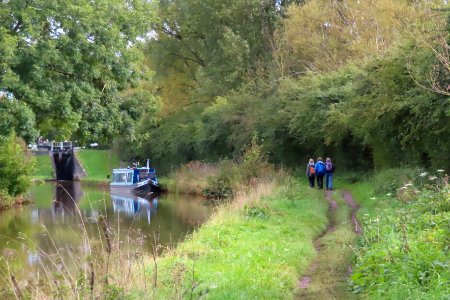 An Autumnal Sandbach Towpath. photo