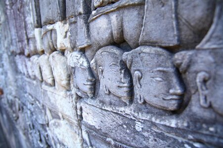 Angkor wat relics ruins