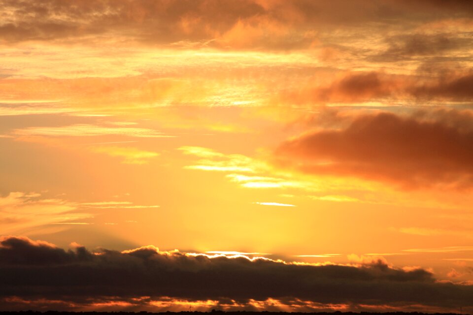 Sunset north sea background