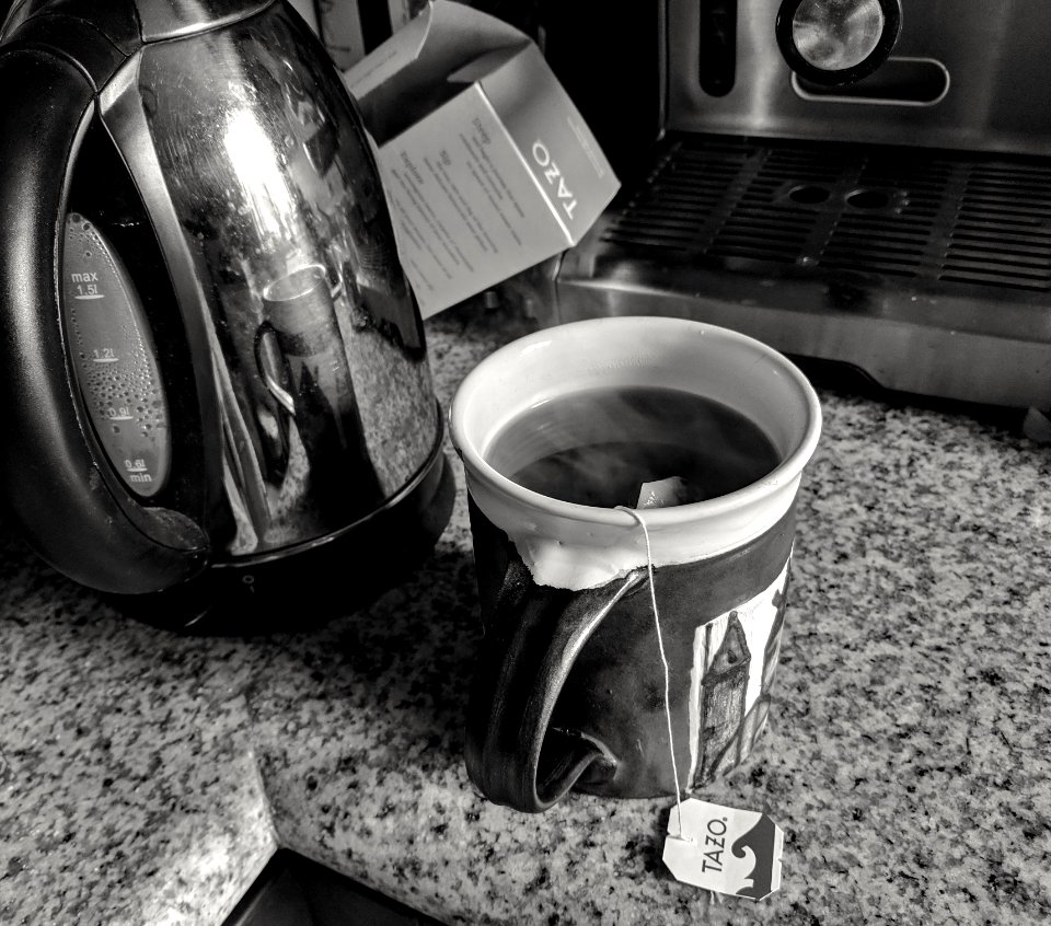 Tea in ceramic cup