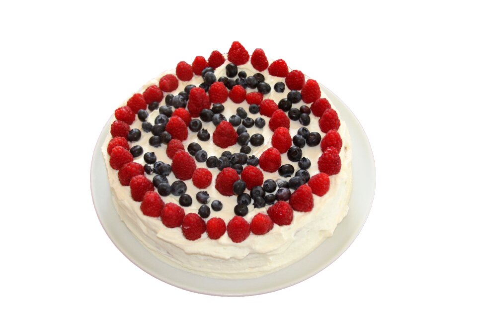 Raspberries blueberries birthday