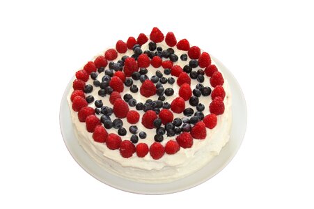 Raspberries blueberries birthday