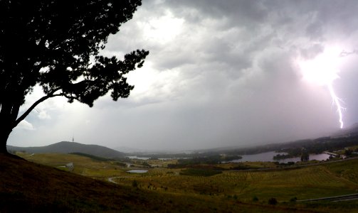 Lightning over Canberra