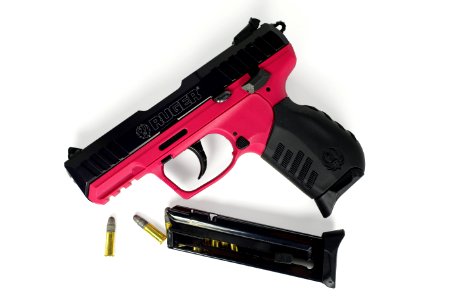 Pink Ruger SR22 handgun photo