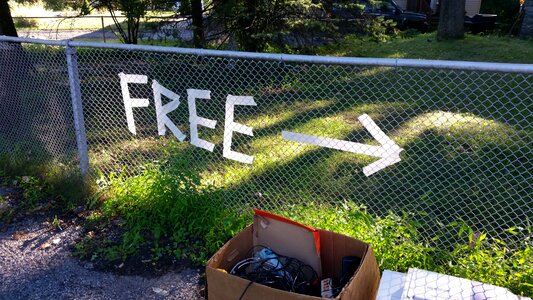 Free image garage sale street photo