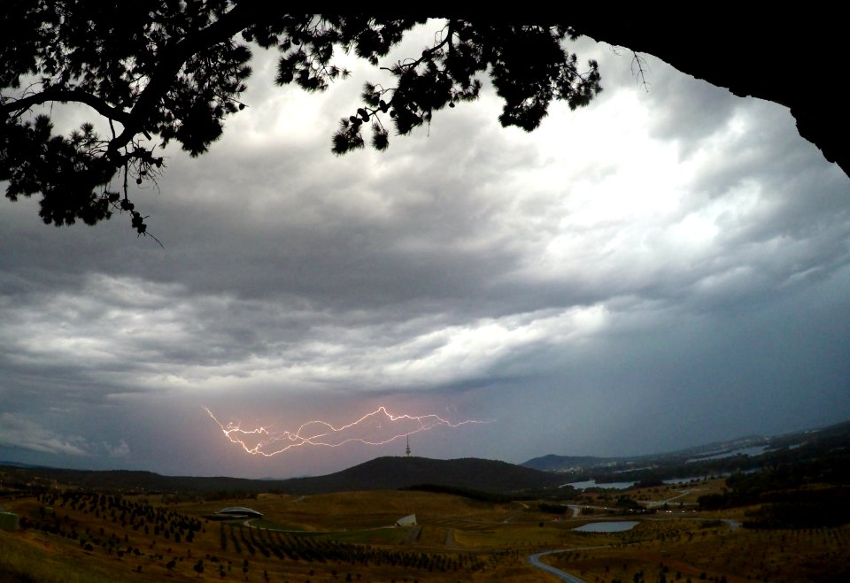 Lightning over Canberra