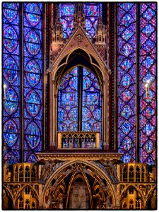 Apse of Sainte Chapelle, Paris photo