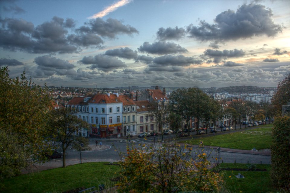 vue haute de la ville de boulogne sur mer
