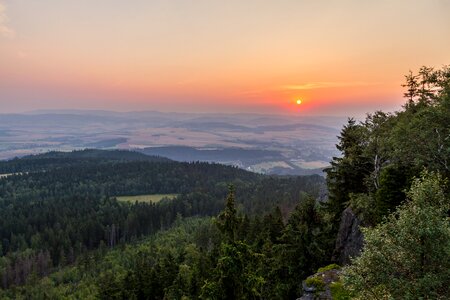 Hills sunset evening