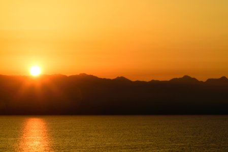 Sunrise over Albania photo