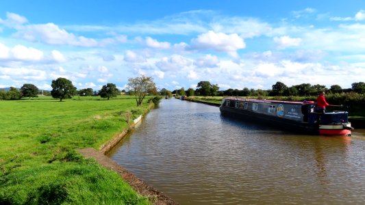 Narrowboat on a Sunny Afternoon. photo