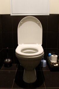 Wc toilet room brown toilet