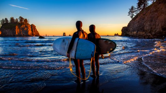 OCNMS - Surfers At Second Beach photo