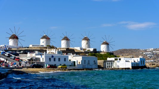 Windmills of Kato Mili, Mykonos photo