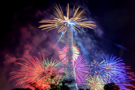 Fireworks at the Eiffel Tower